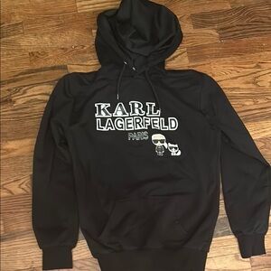 Karl Lagerfeld Black Sweatshirt Bold Logo